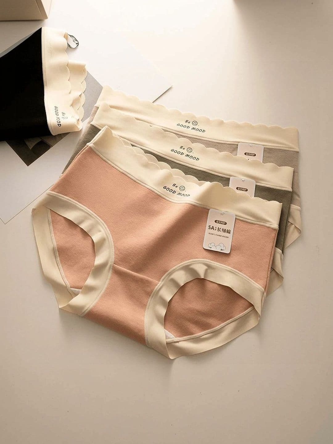 JETVELI Women Pack of 3 Pure Cotton Quick Dry High Rise No-Visible Panty Line Basic Briefs - view 1