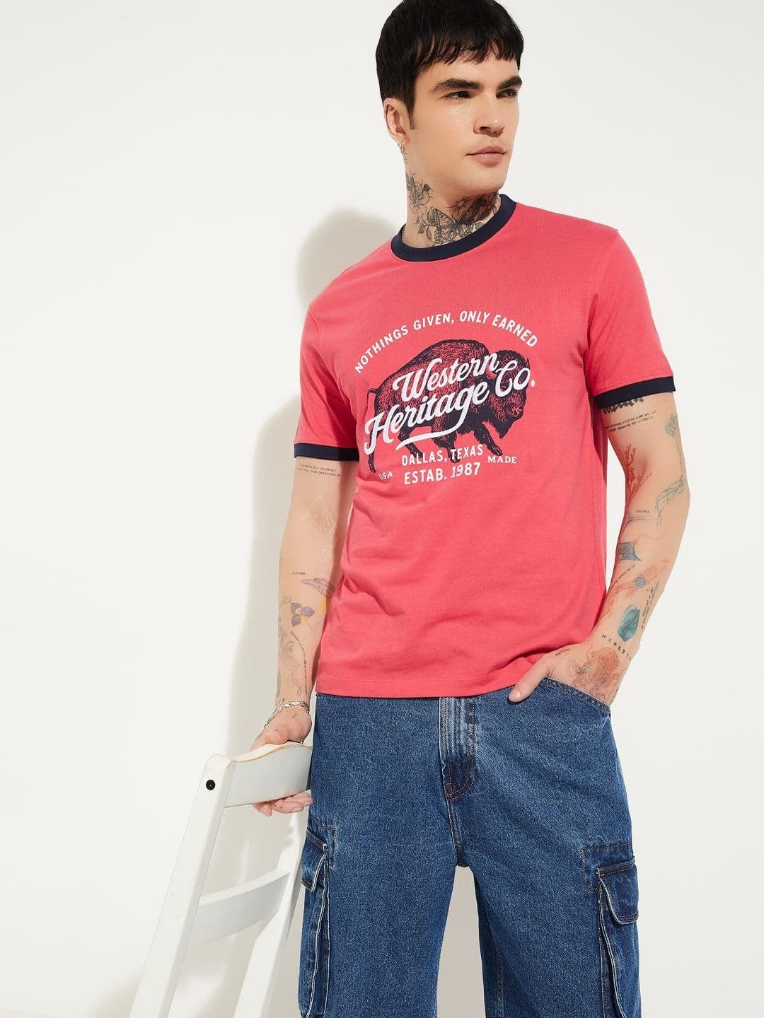 max Men Printed T-shirt - view 1