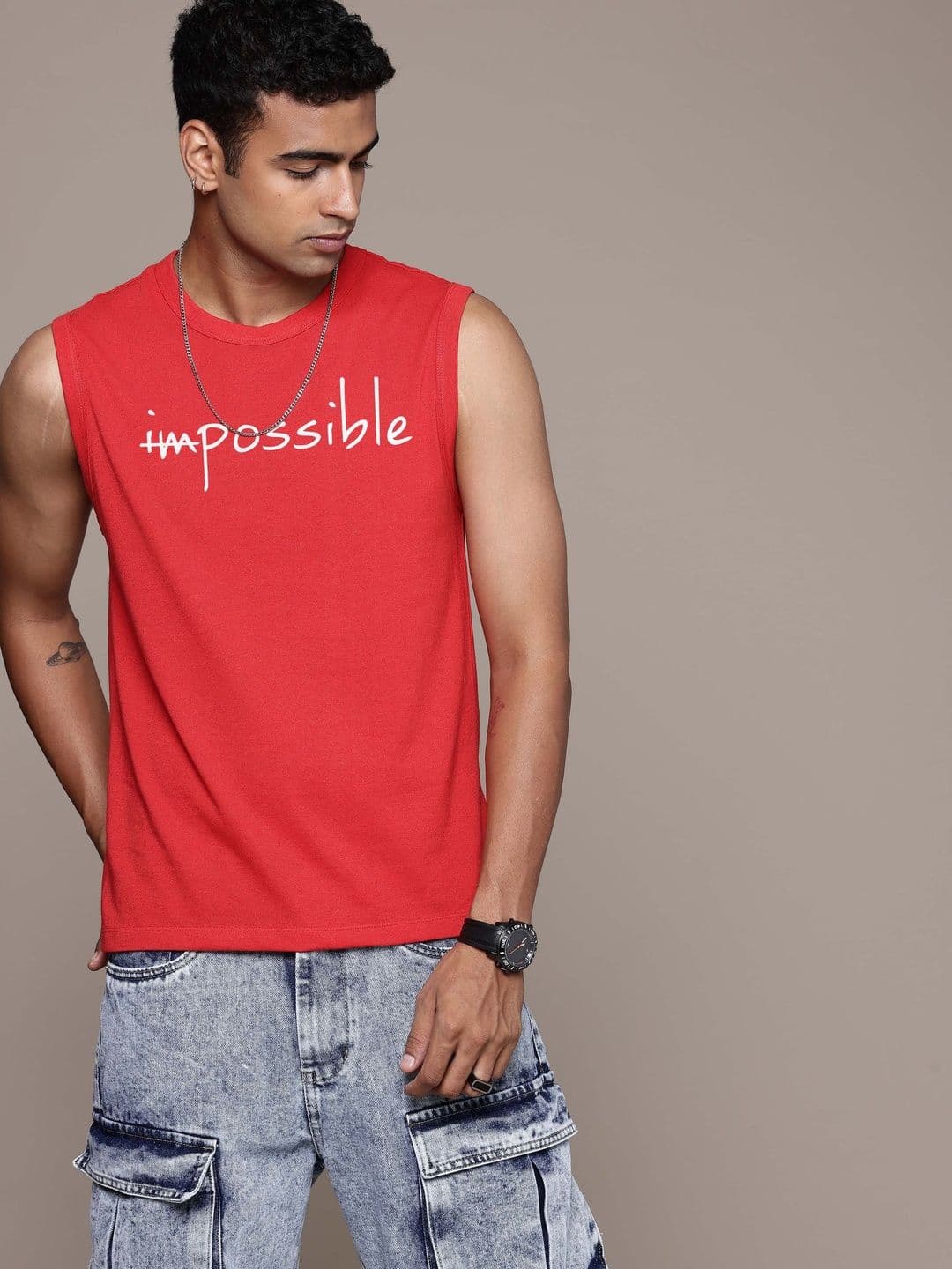 Moda Rapido Men Typography Printed T-shirt - view 1
