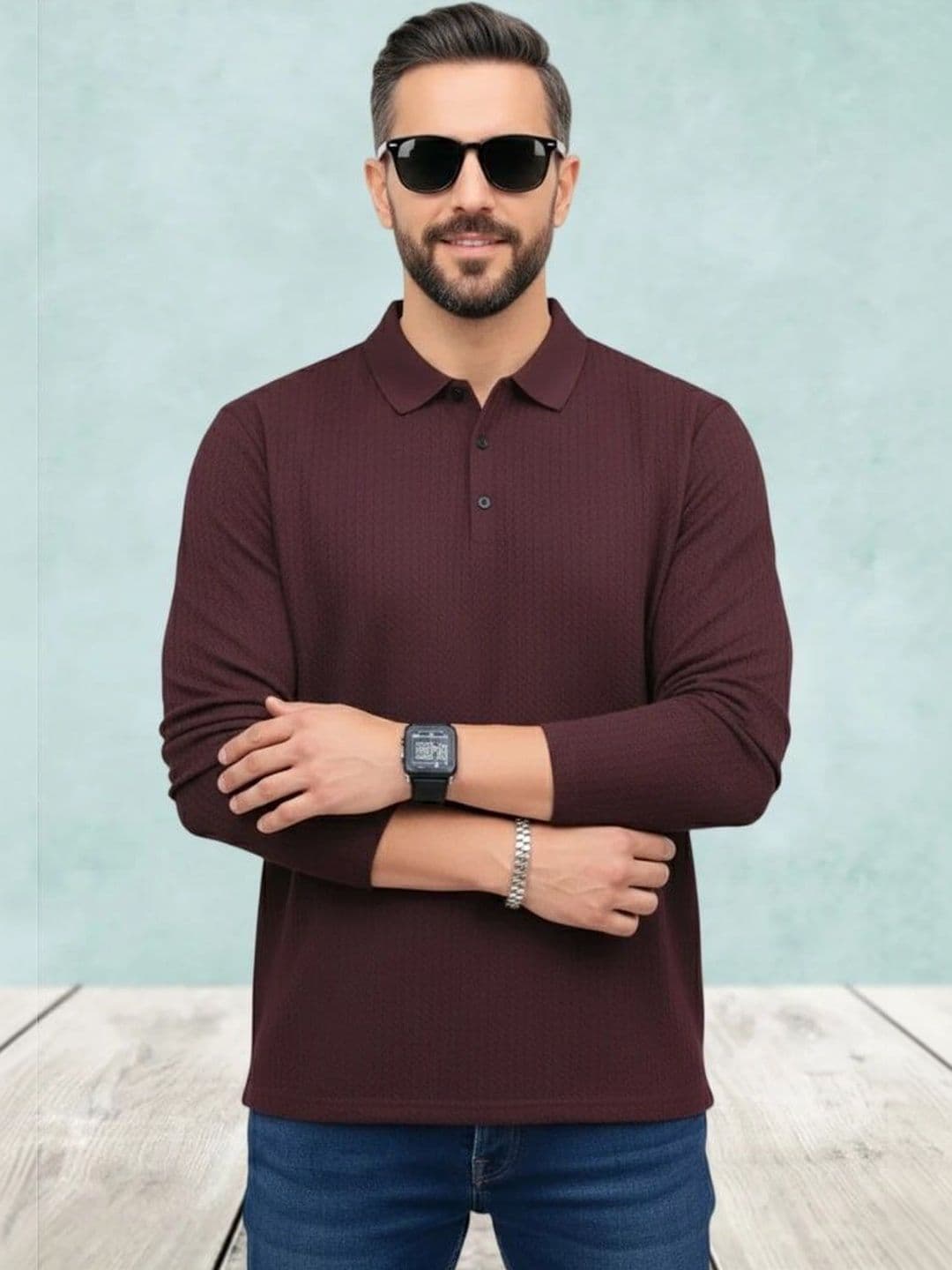DADA IMPEX Men Polo Collar T-shirt - view 1