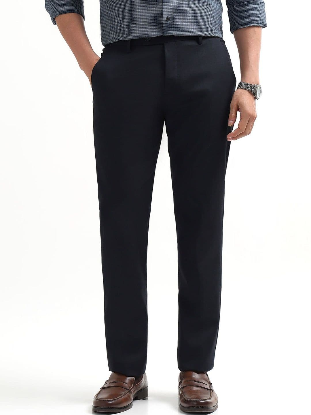 Arrow Men Tapered Fit Trousers - view 1