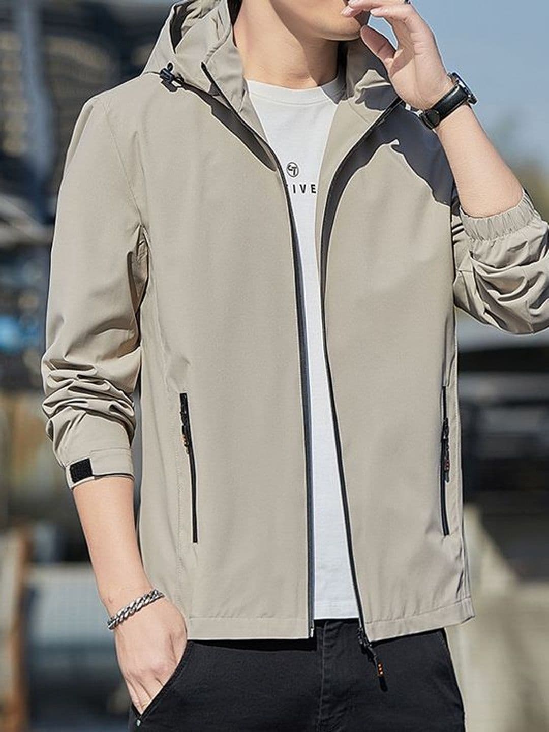 StyleCast x Revolte Men Windcheater Outdoor Tailored Jacket - view 1