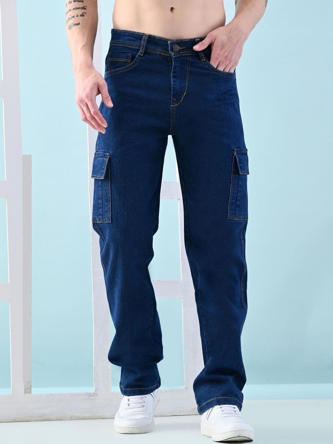 Moda Rapido Men Classic Relaxed Fit Mid-Rise Stretchable Jeans - view 1