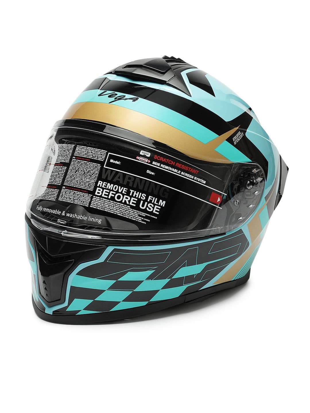 VEGA Zap DV Alliance ISI and DOT Certified Full Face Helmet - view 1
