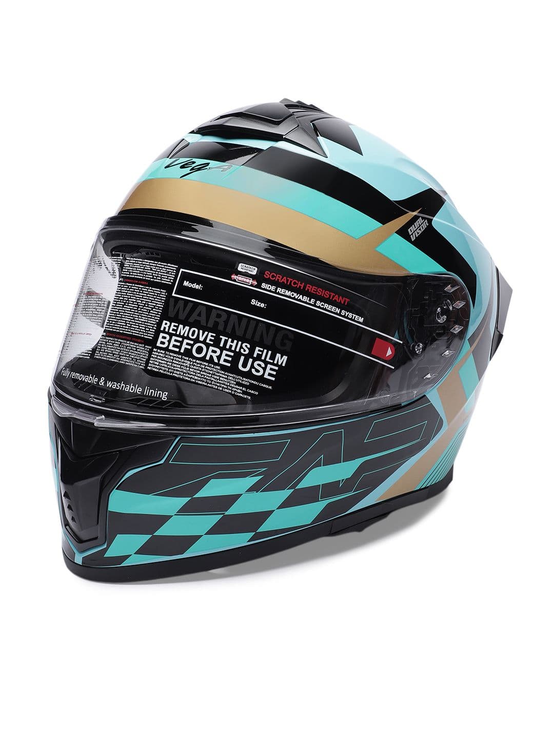 VEGA Zap DV Alliance ISI and DOT Certified Full Face Helmet - view 1