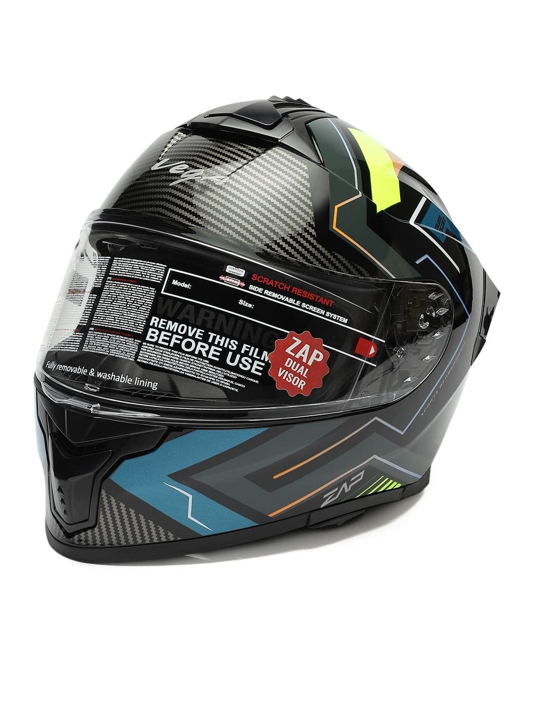 VEGA Zap Explore D/V ISI and DOT Certified Full Face Helmet - view 1