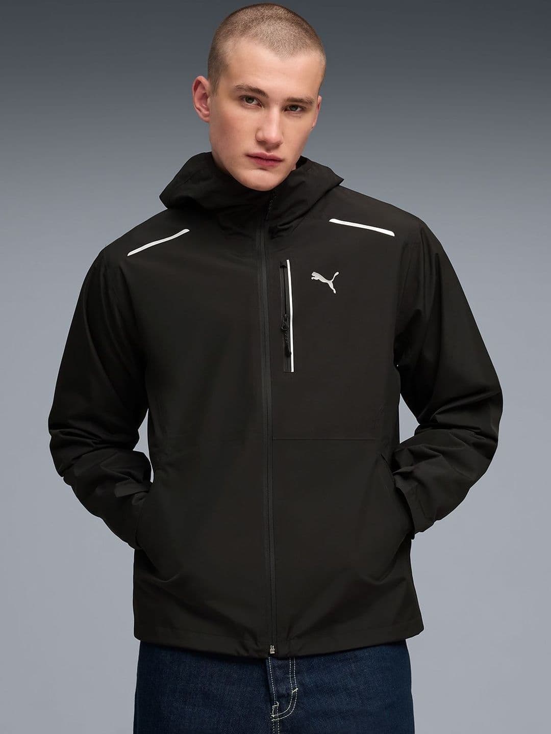 Puma TECH Men's Water-Resistant Hooded Jacket - view 1
