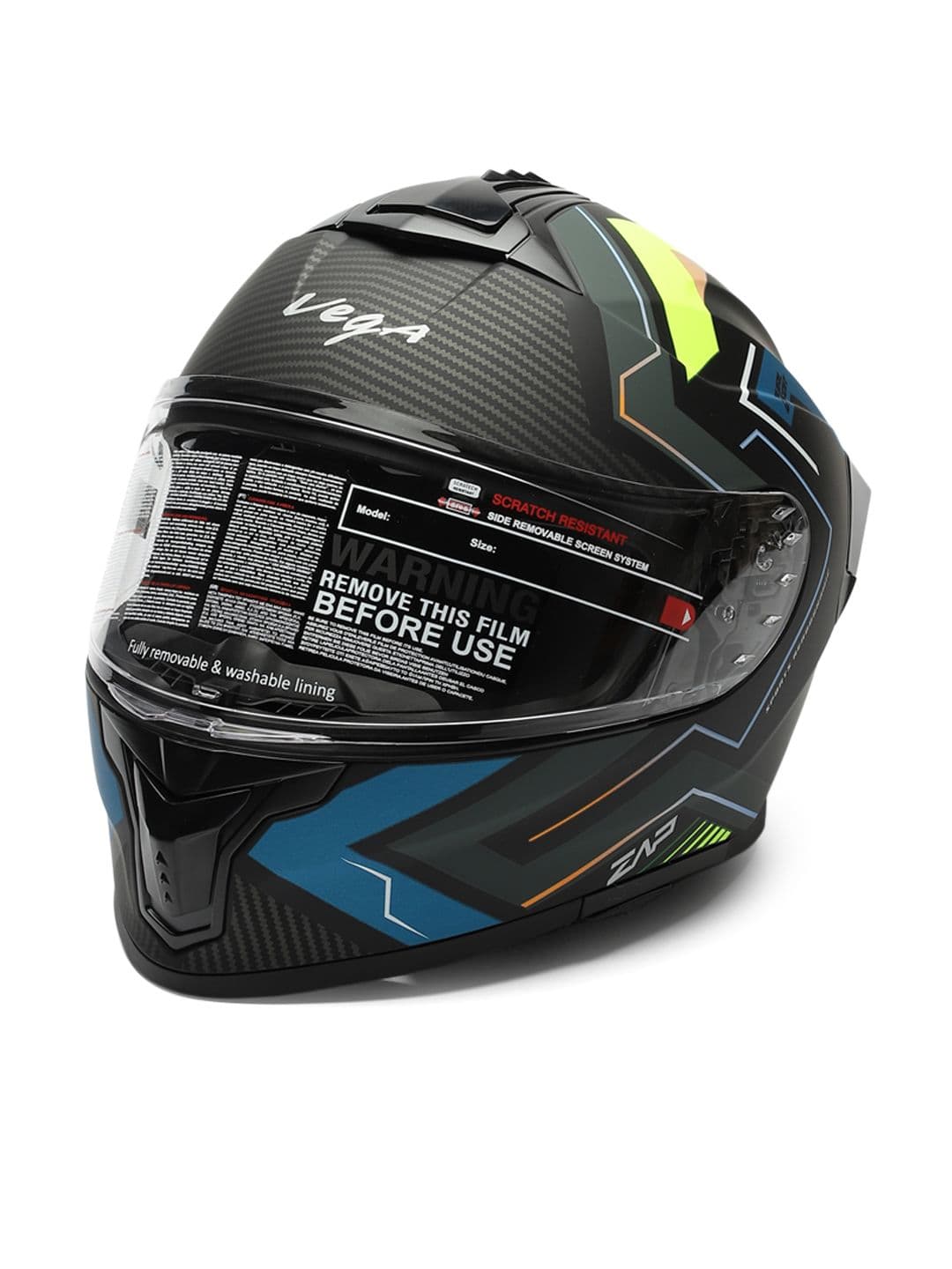 VEGA Zap Explore D/V ISI and DOT Certified Full Face Helmet - view 1