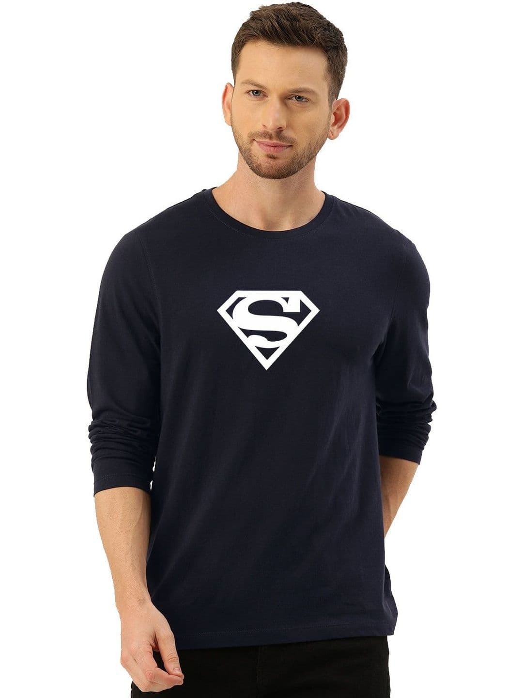 RuledBySun Men Superman Logo Navy T-shirt - view 1