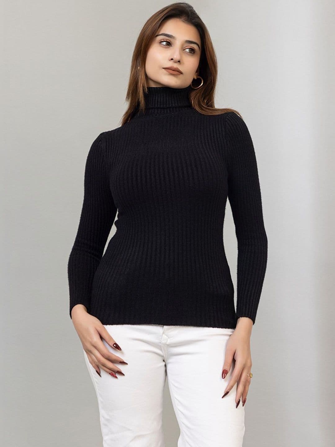 all about you Women Ribbed Woollen Pullover - view 1