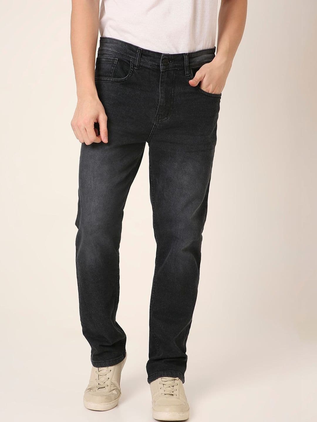 Blnk Men Straight Fit Mid-Rise Light Fade Jeans - view 1