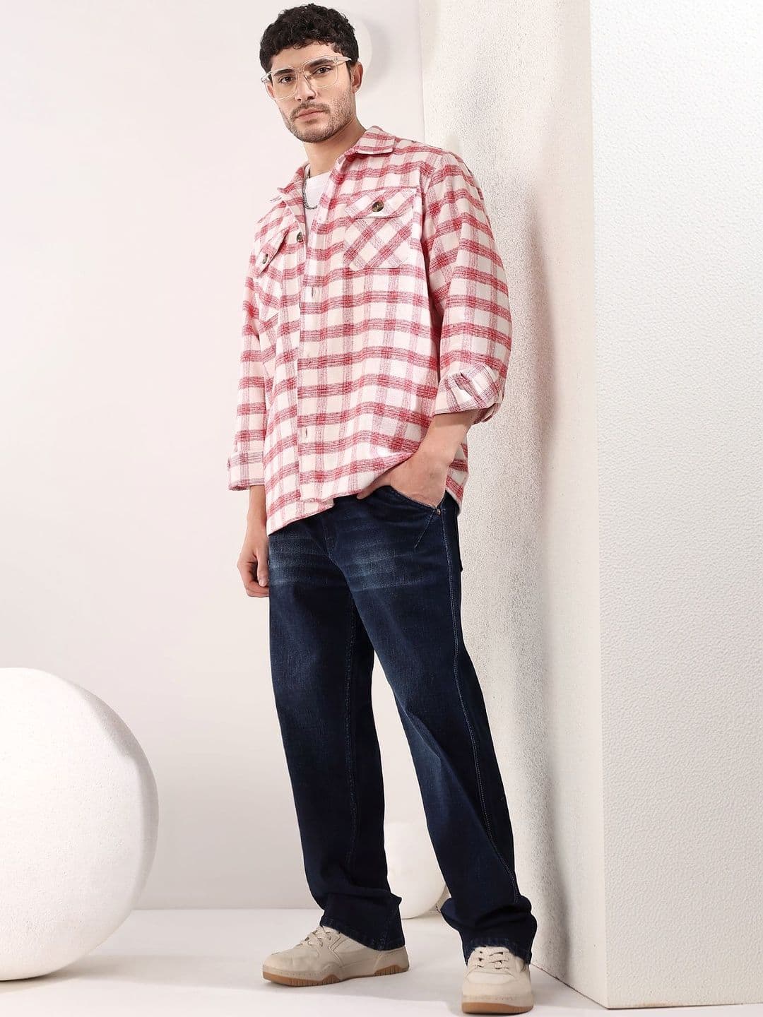 Kotty Men Stylish Check Flannel Shacket - view 1