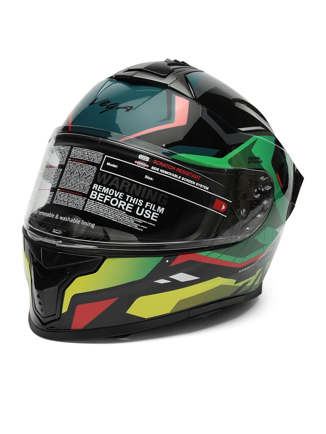 VEGA Zap Volt D/V ISI and DOT Certified Full Face Helmet - view 1