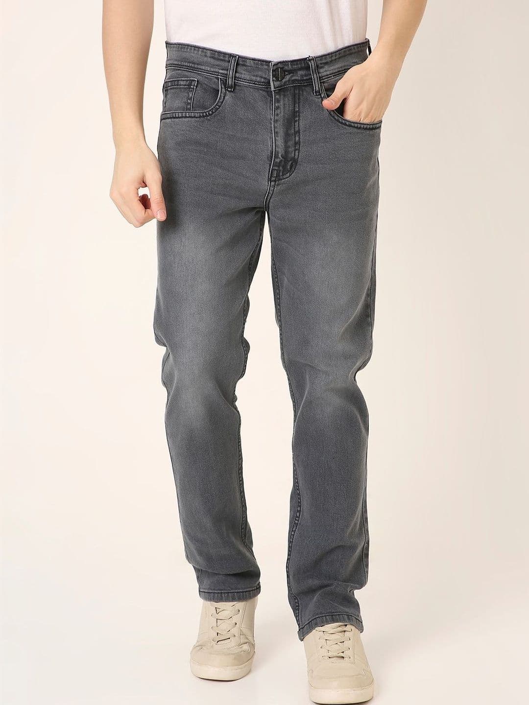 Blnk Men Straight Fit Mid-Rise Light Fade Jeans - view 1