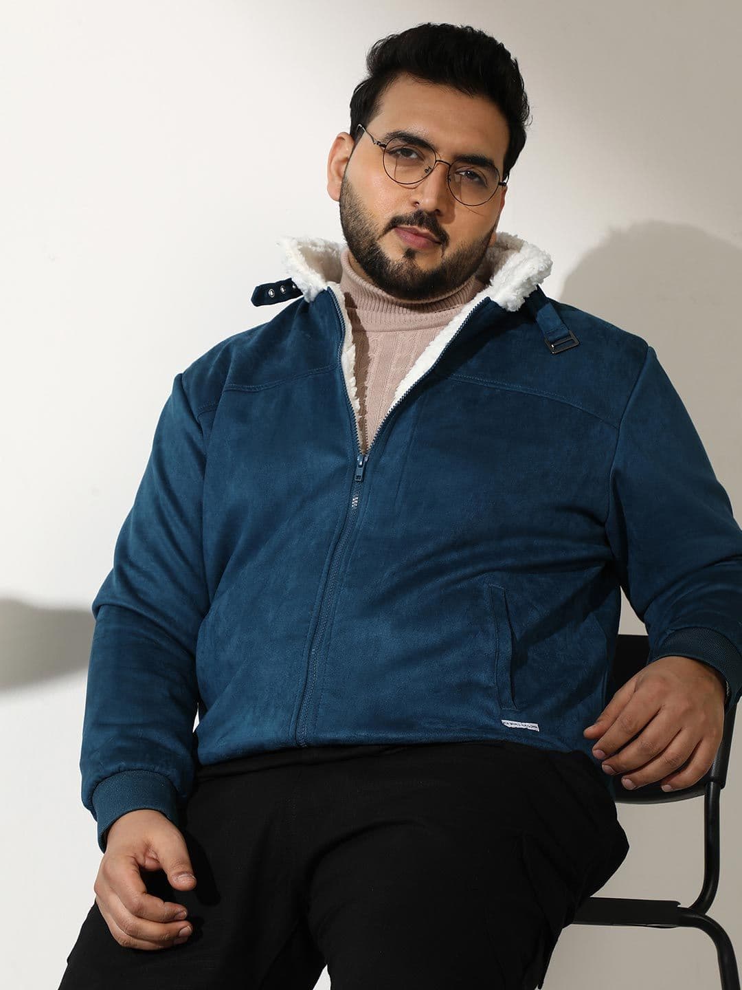 Instafab Plus Men Suede Insulator Outdoor Bomber Jacket - view 1