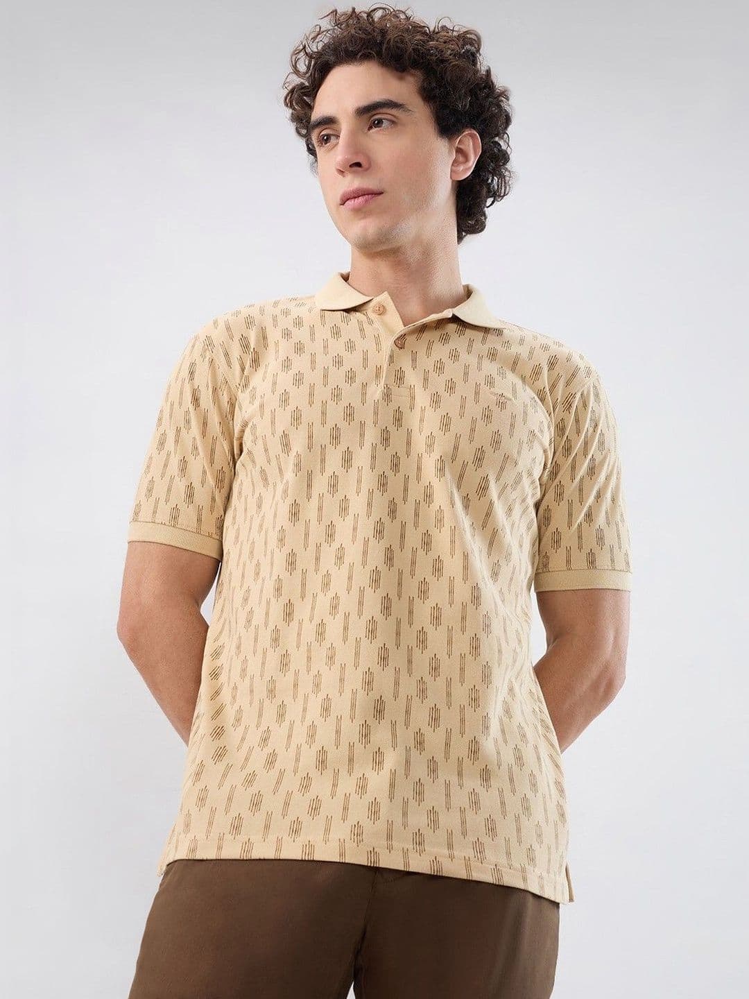 Park Avenue Men Printed Polo Collar T-shirt - view 1