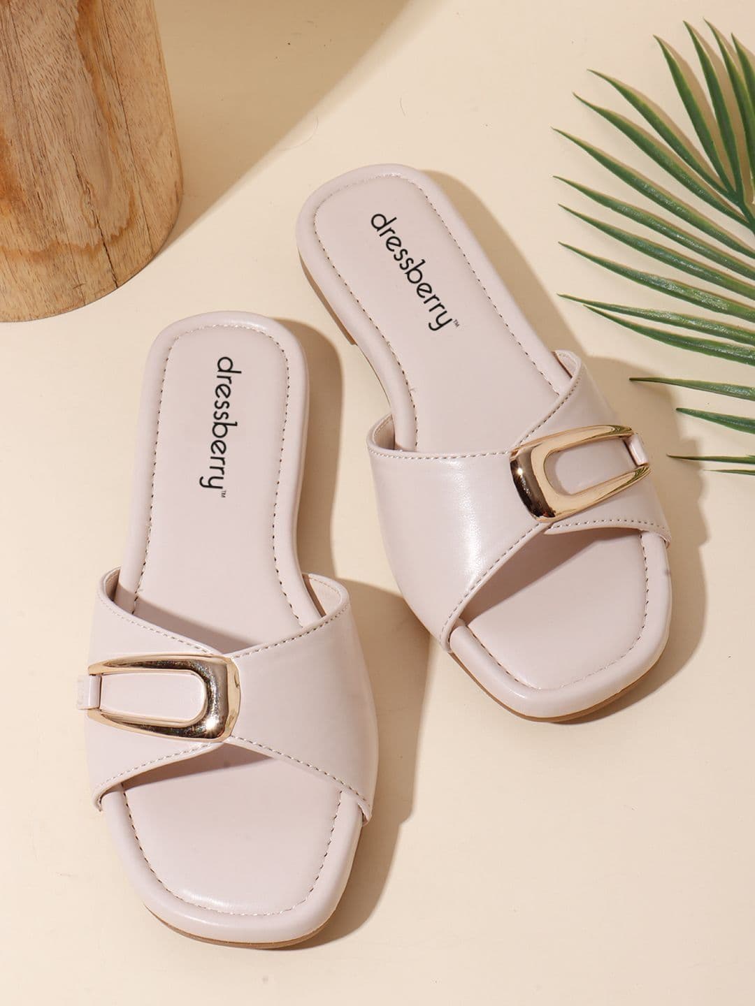 DressBerry Women Open Toe Flats with Buckles - view 1