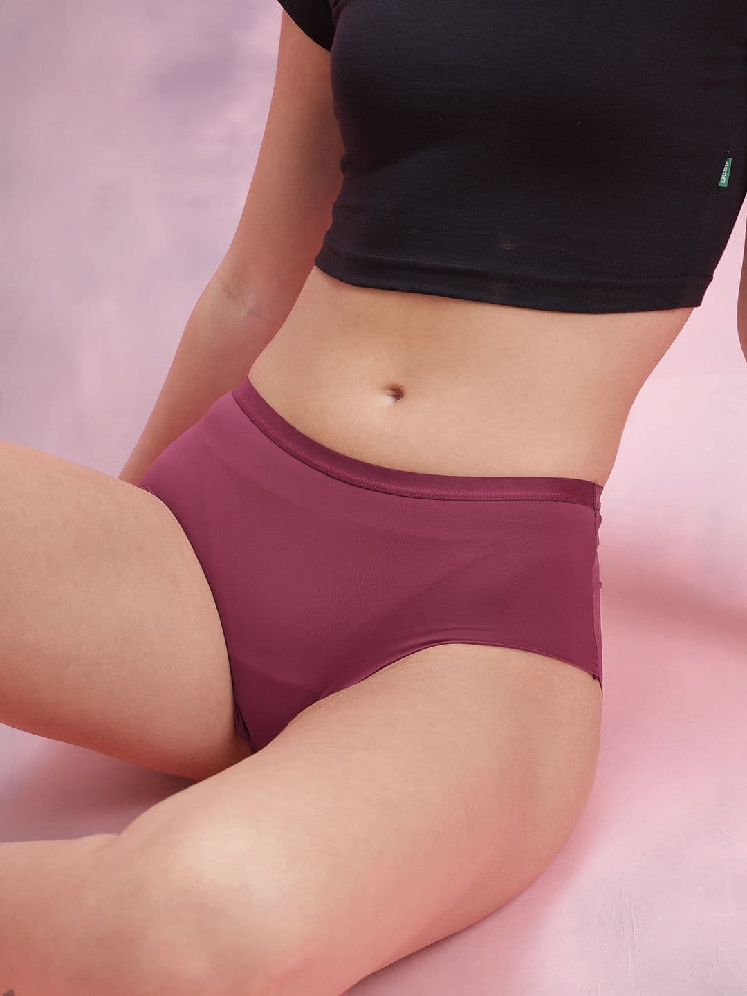 DressBerry Women Solid No Visible Panty Line Laser-Cut Edge Seamless Panty - view 1