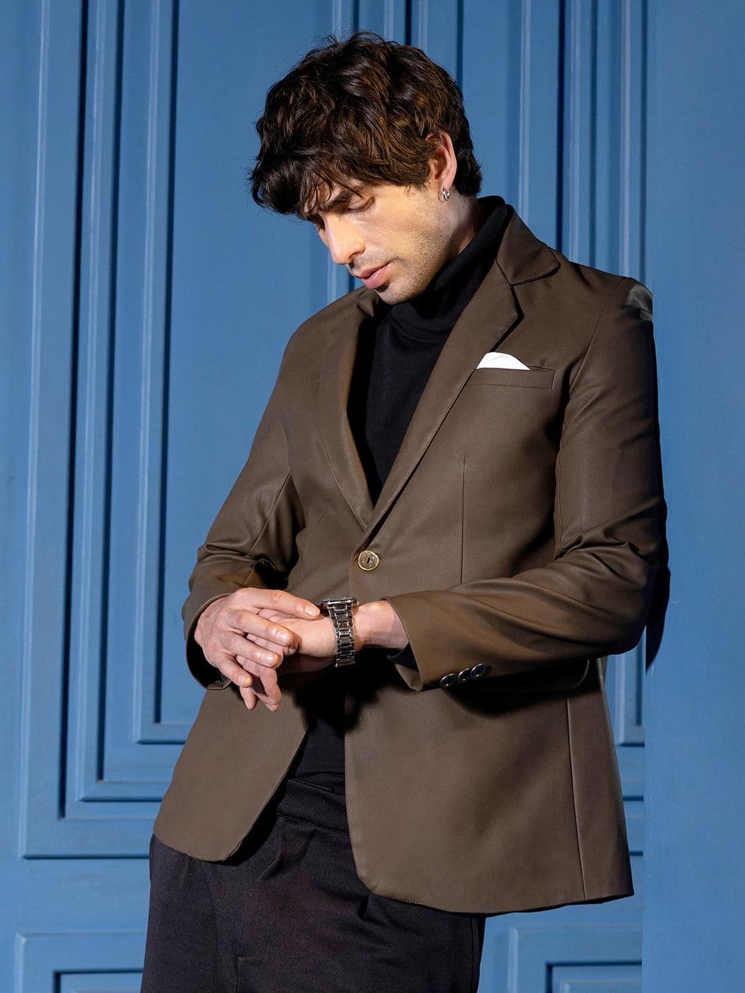 CAHOOT Notched Lapel Single-Breasted Tailored Fit Blazers - view 1