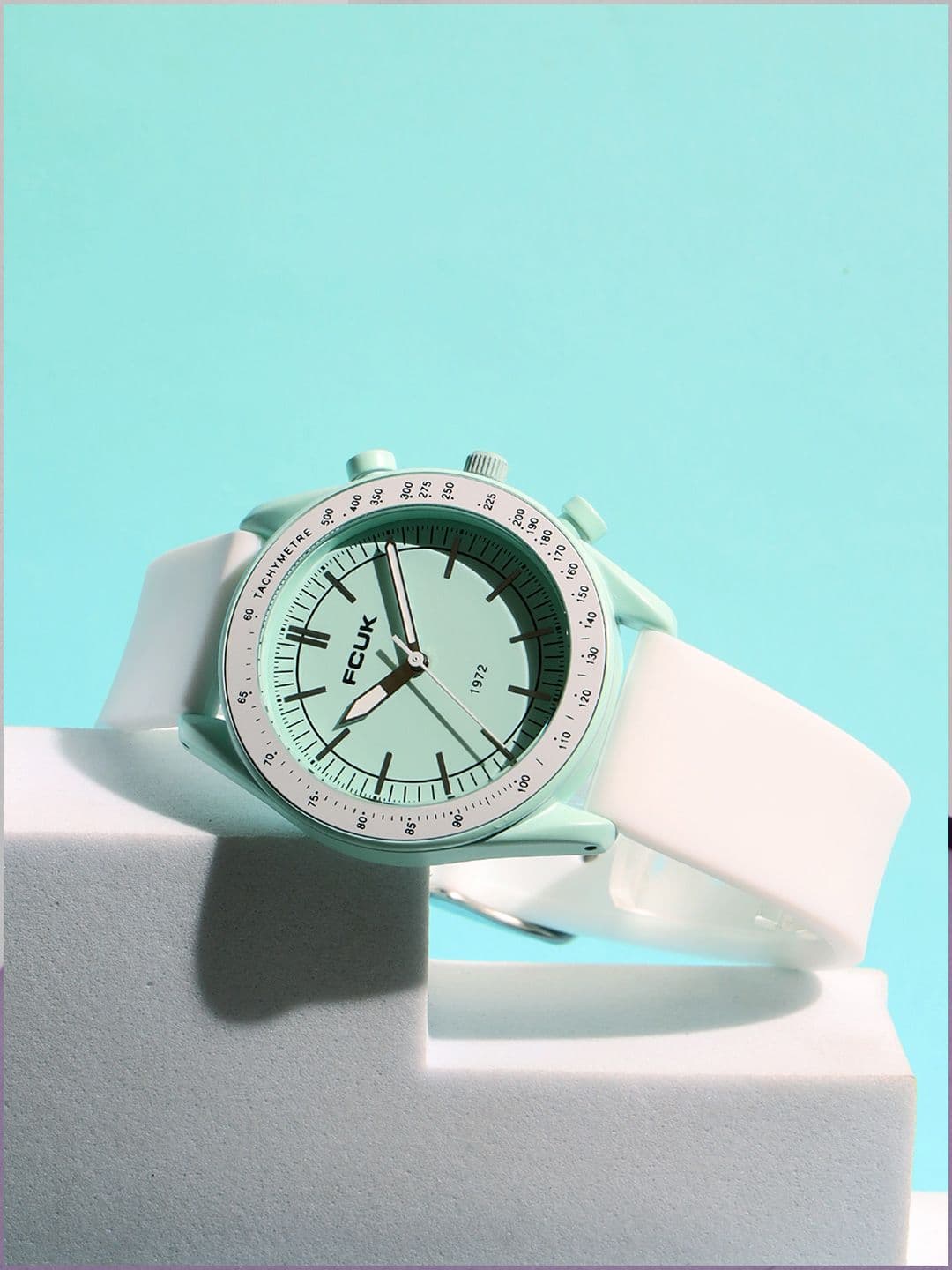 FCUK Brillora Women Mint Green Round Dial Analog Watch FCMX3D - view 1