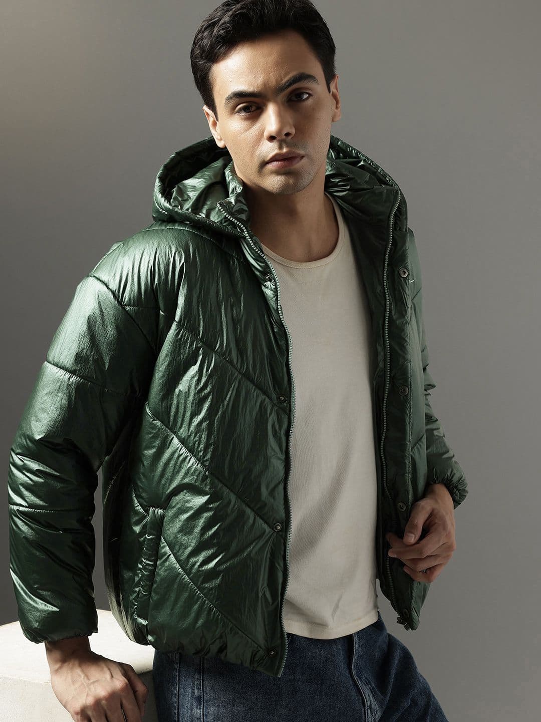 FCUK Oversized Padded Jacket - view 1