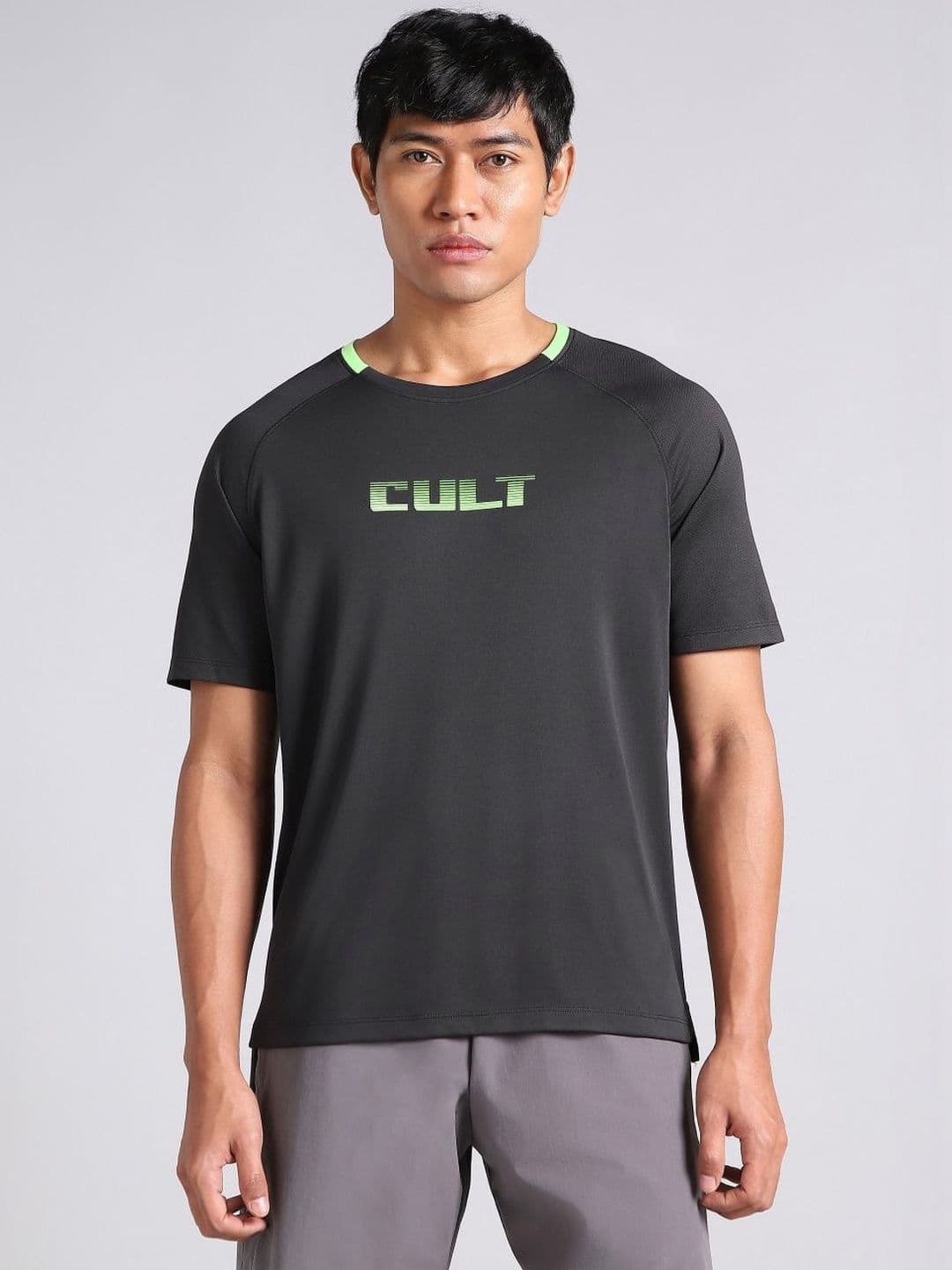 CULT Men's Black HIIT Recycled Poly Performance T-shirt - view 1