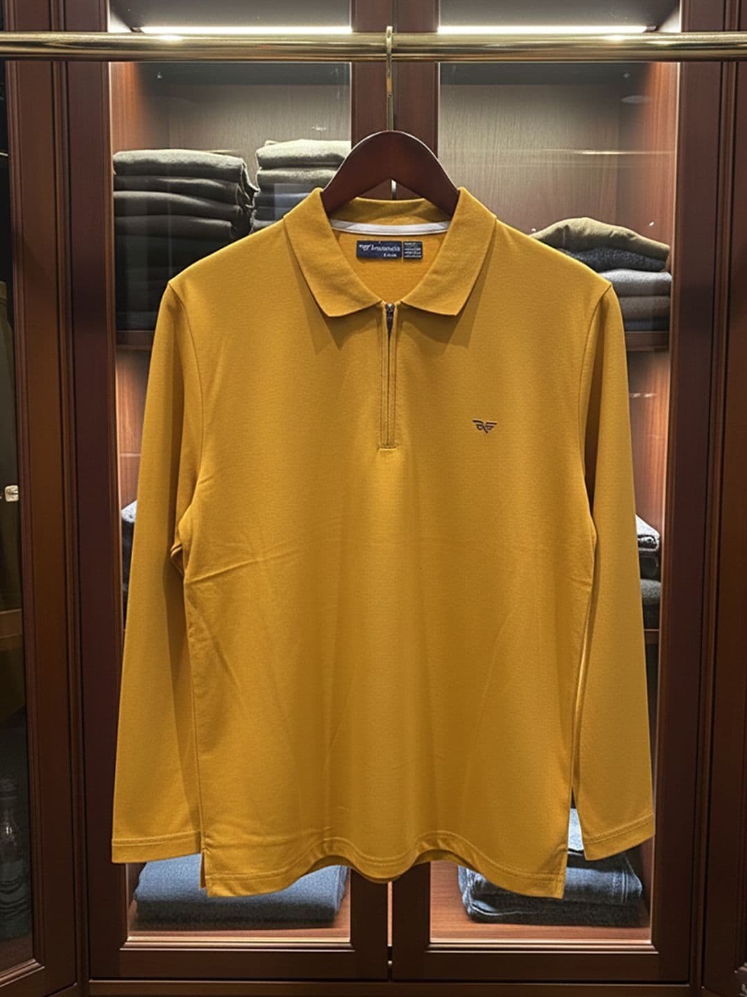 RISS Men Brand Logo Polo Collar T-shirt - view 1