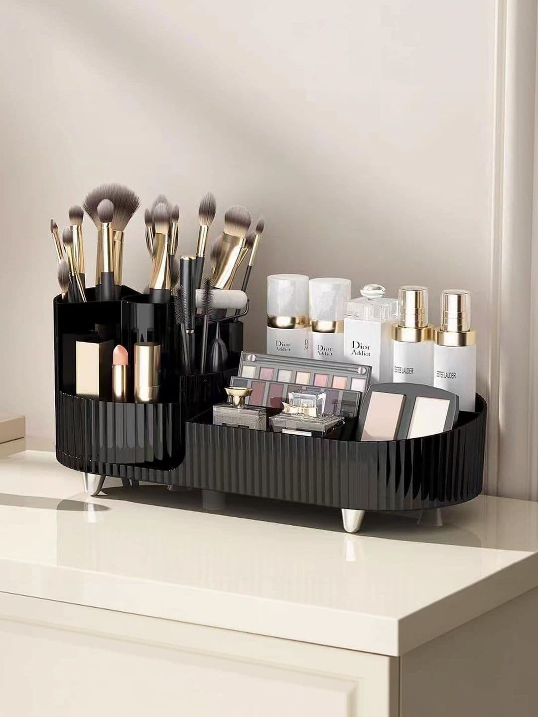 Virtuous Black Reusable 360 Rotating Makeup Organiser - view 1