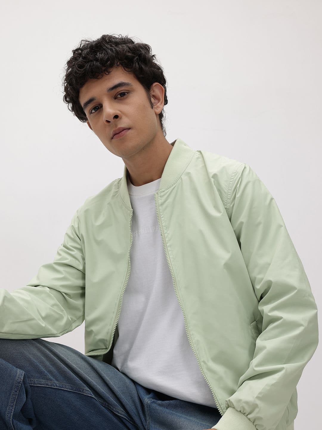 The Roadster Life Co. Stand Collar Bomber Jacket - view 1