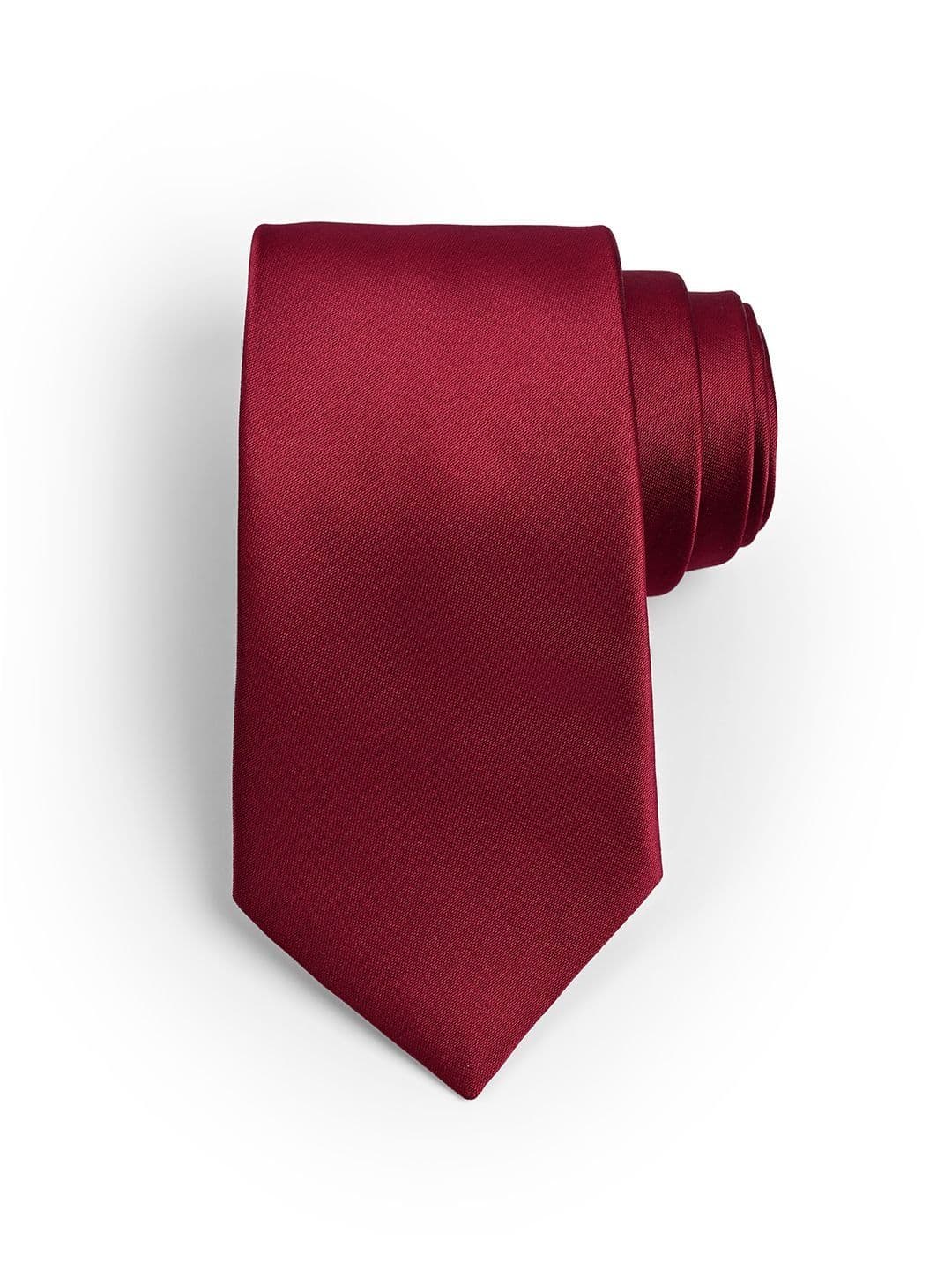Cazzano Men Maroon solid Skinny Tie - view 1