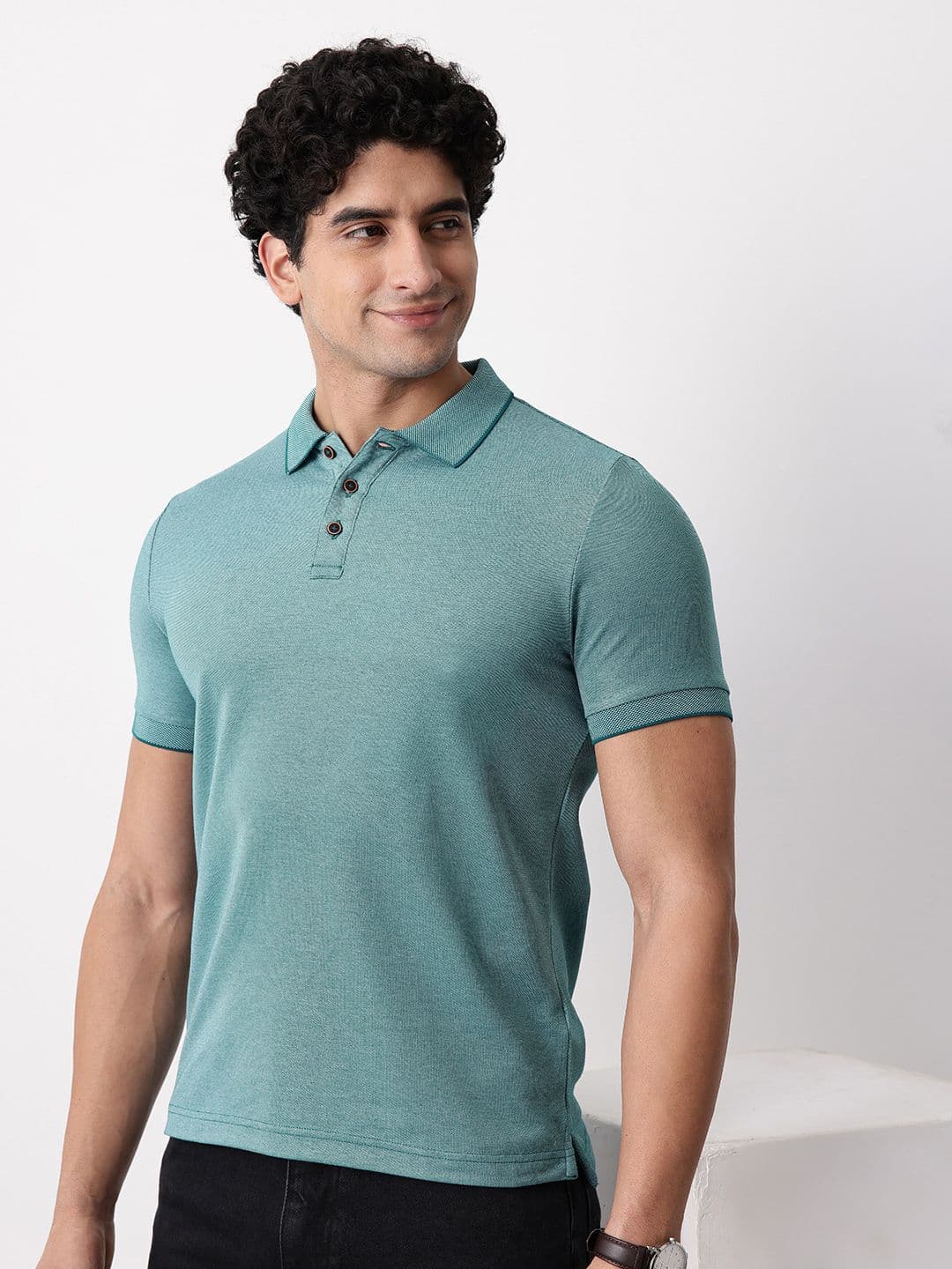 Mast & Harbour Polo Collar T-shirt - view 1