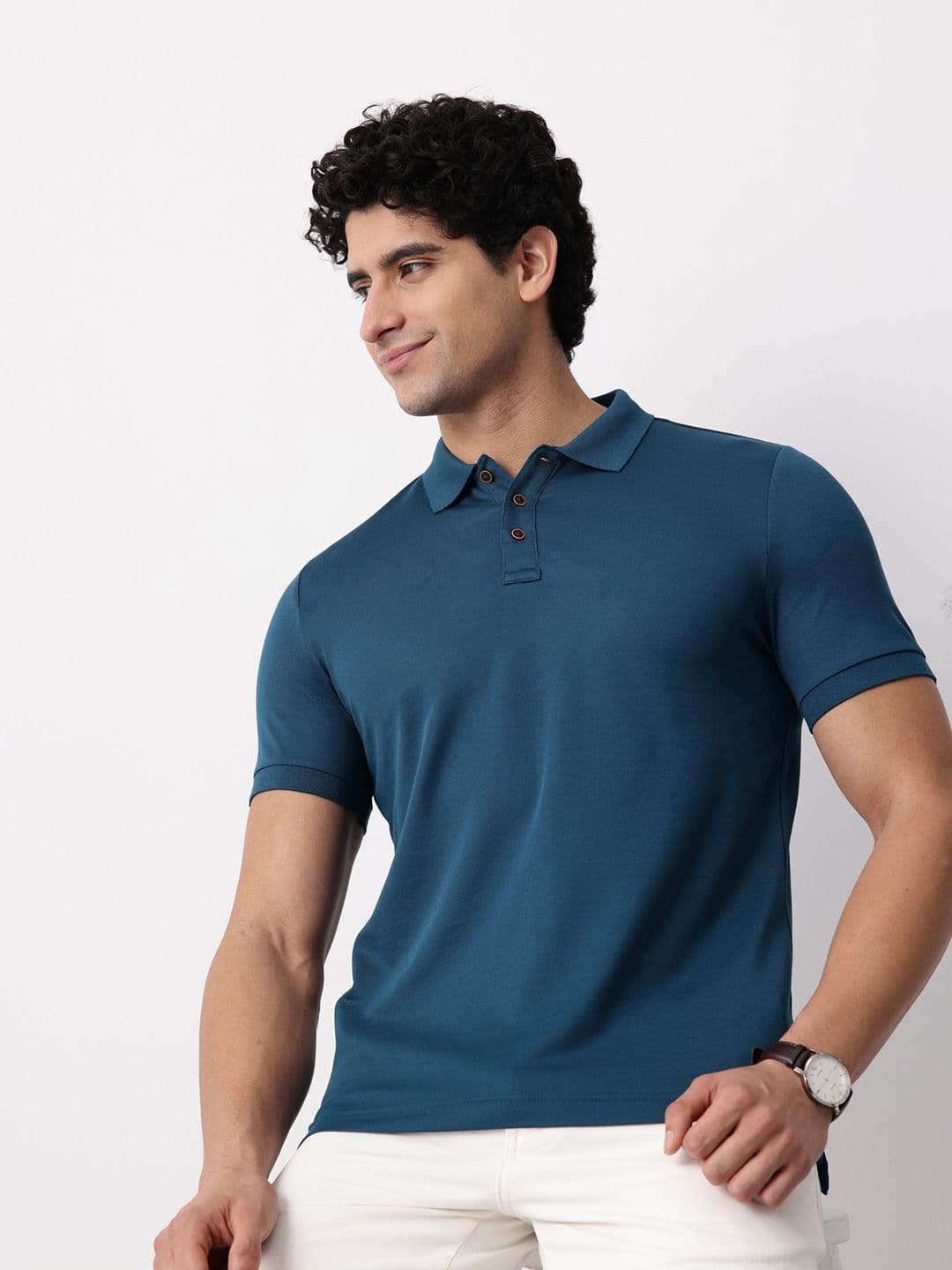 Mast & Harbour Polo Collar T-shirt - view 1