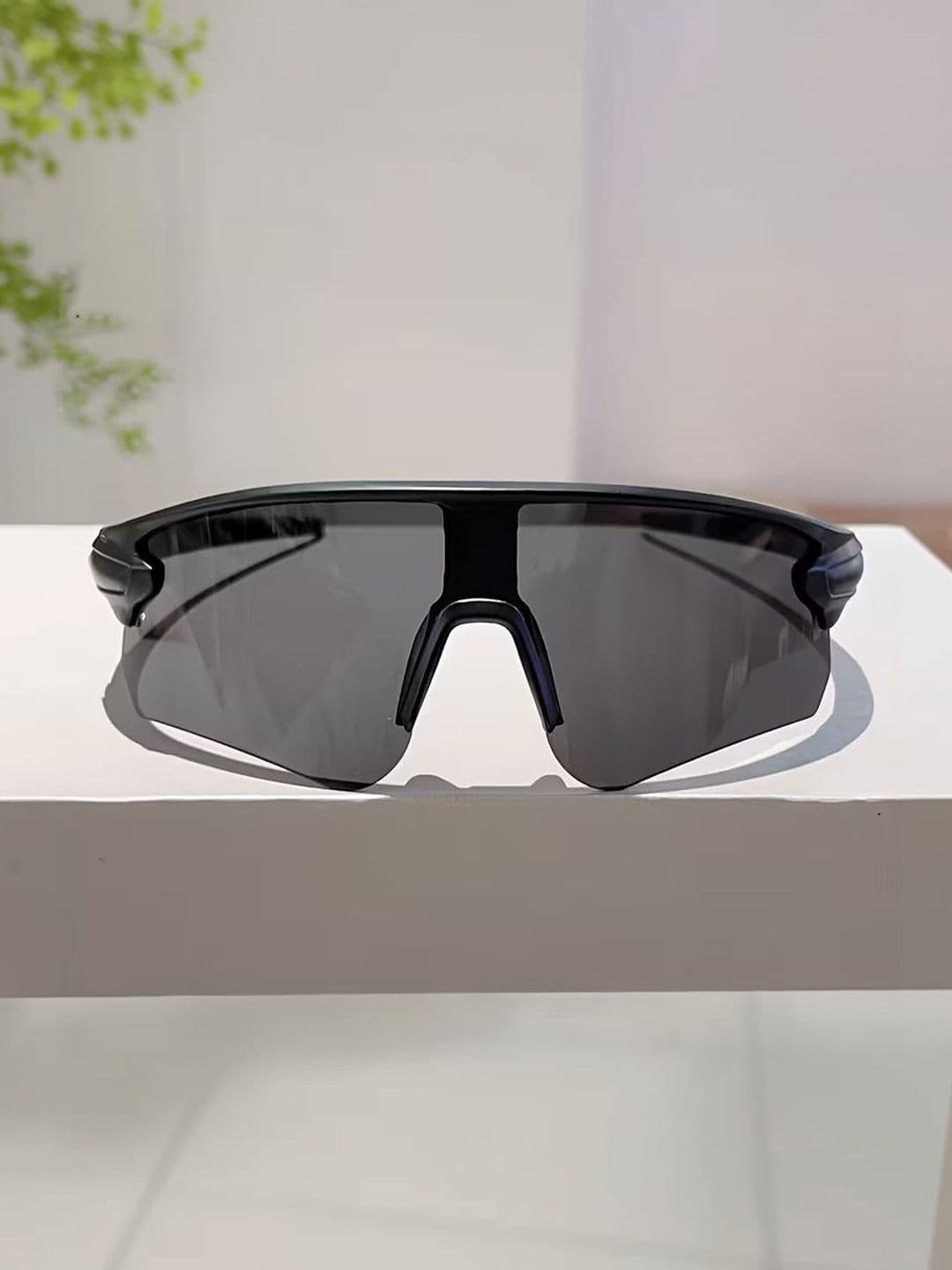 Artrue Unisex Black Lens & Black Sports Sunglasses with - view 1