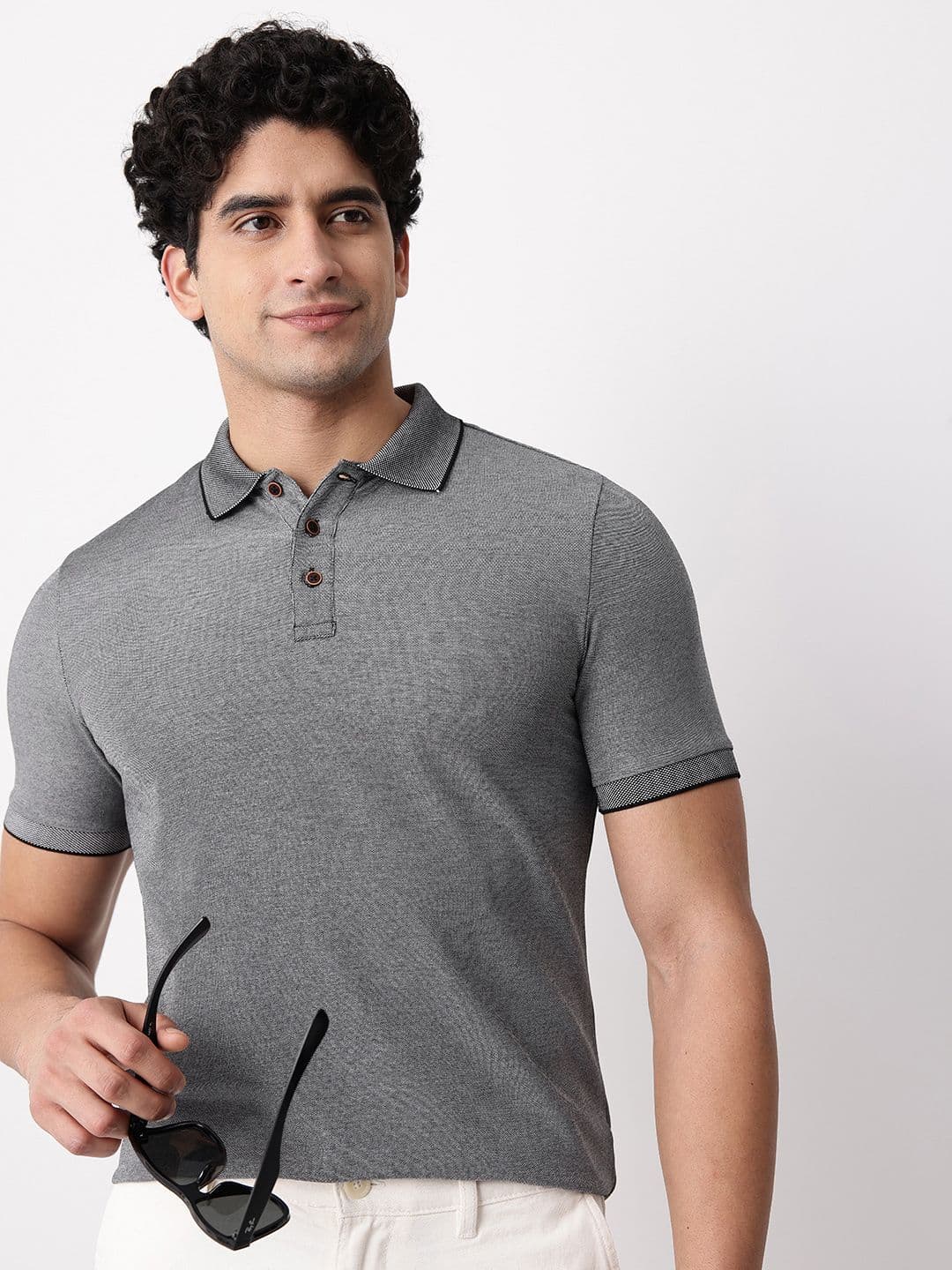 Mast & Harbour Polo Collar T-shirt - view 1