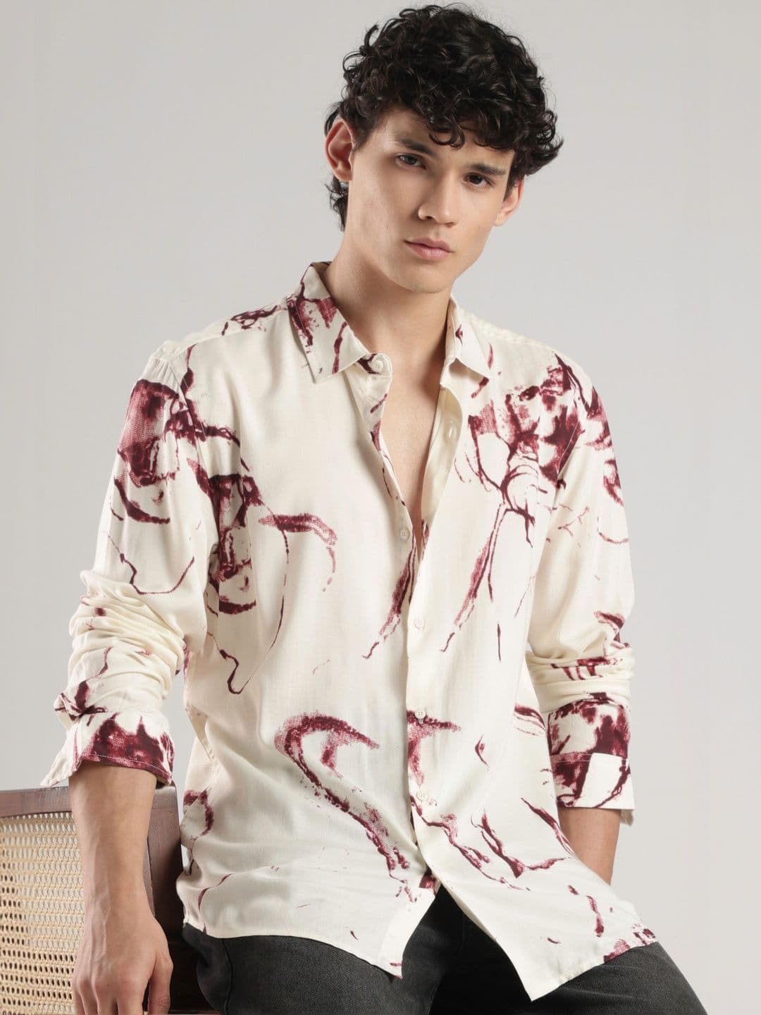HERE&NOW Men Slim Fit Printed Casual Shirt - view 1