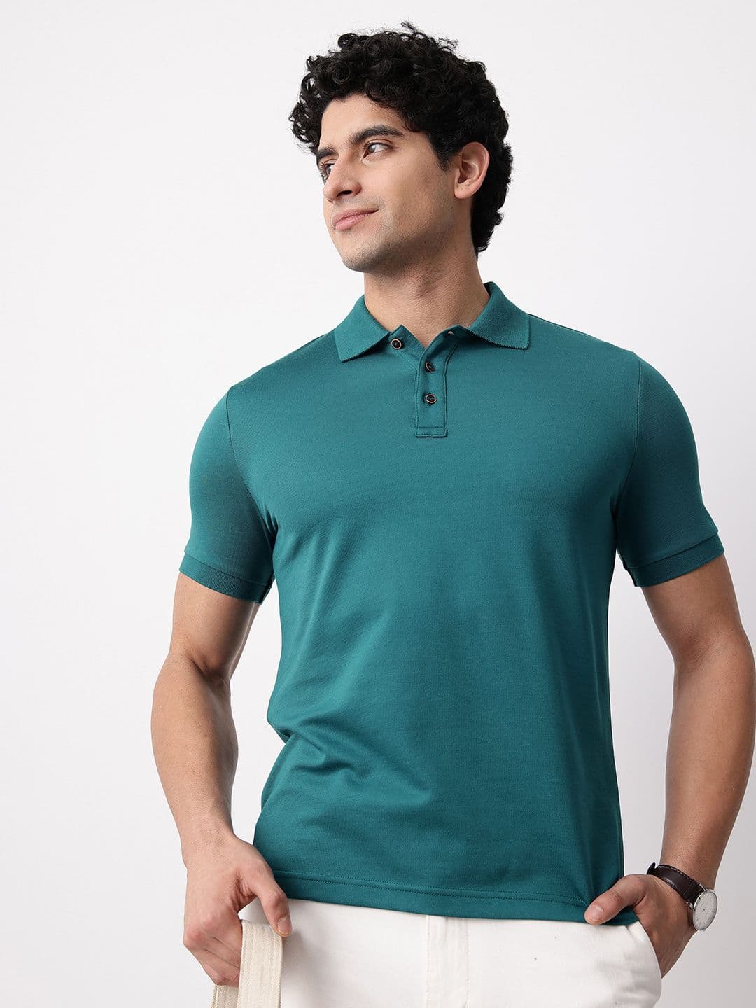 Mast & Harbour Polo Collar T-shirt - view 1