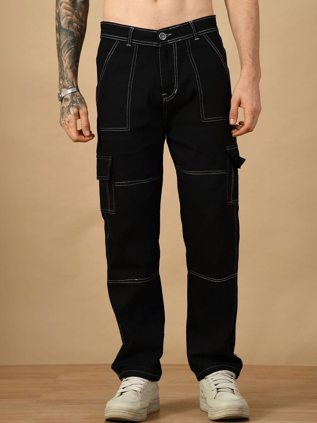 Moda Rapido Men Classic Relaxed Fit Mid-Rise Stretchable Jeans - view 1