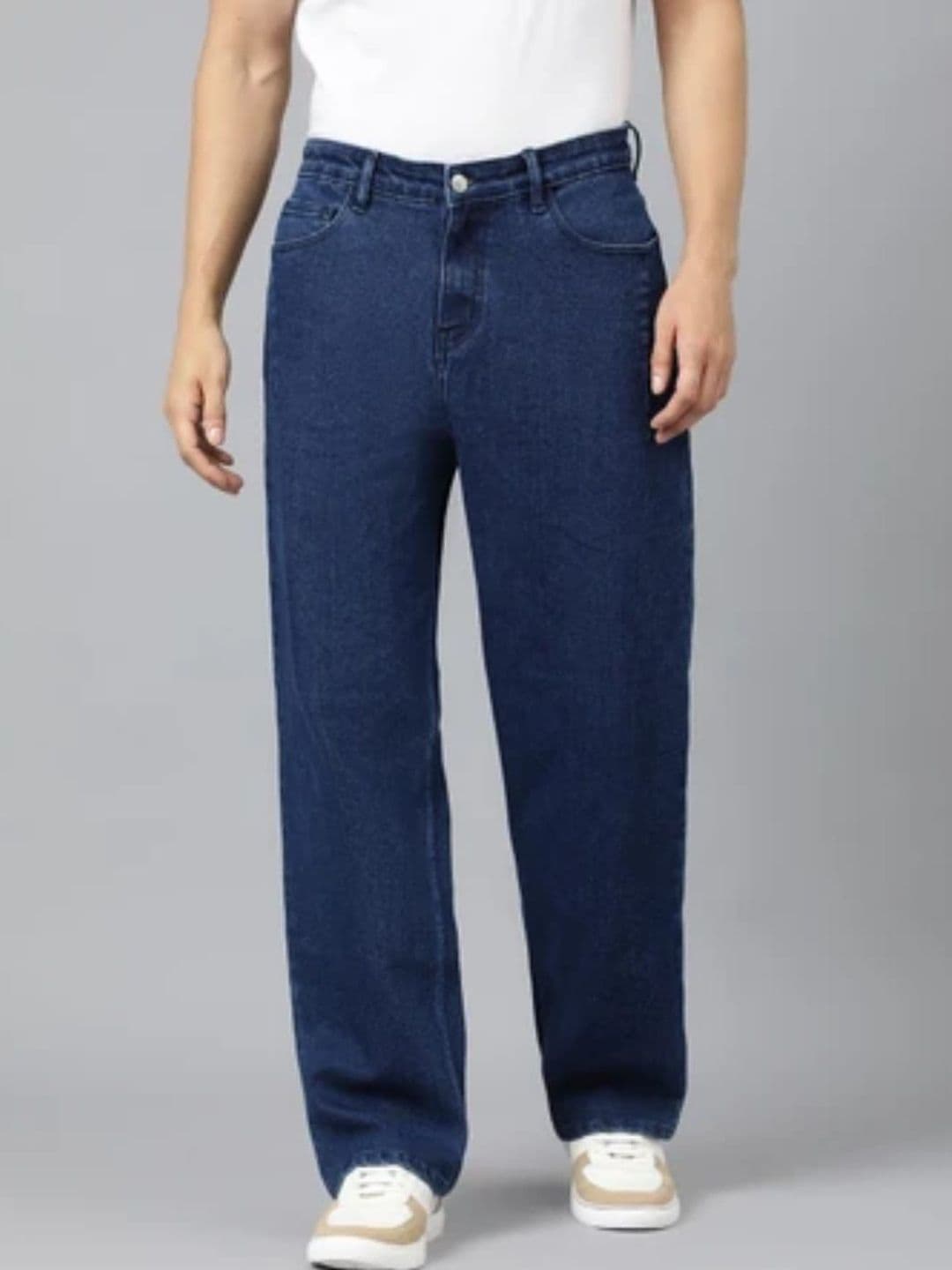 BAESD Men Relaxed Fit High-Rise Light Fade Stretchable Jeans - view 1