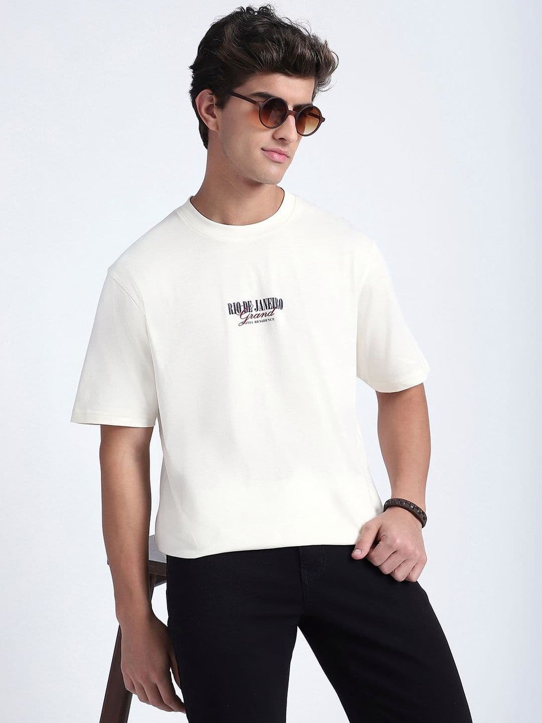 R&B Men Typography Printed T-shirt - view 1