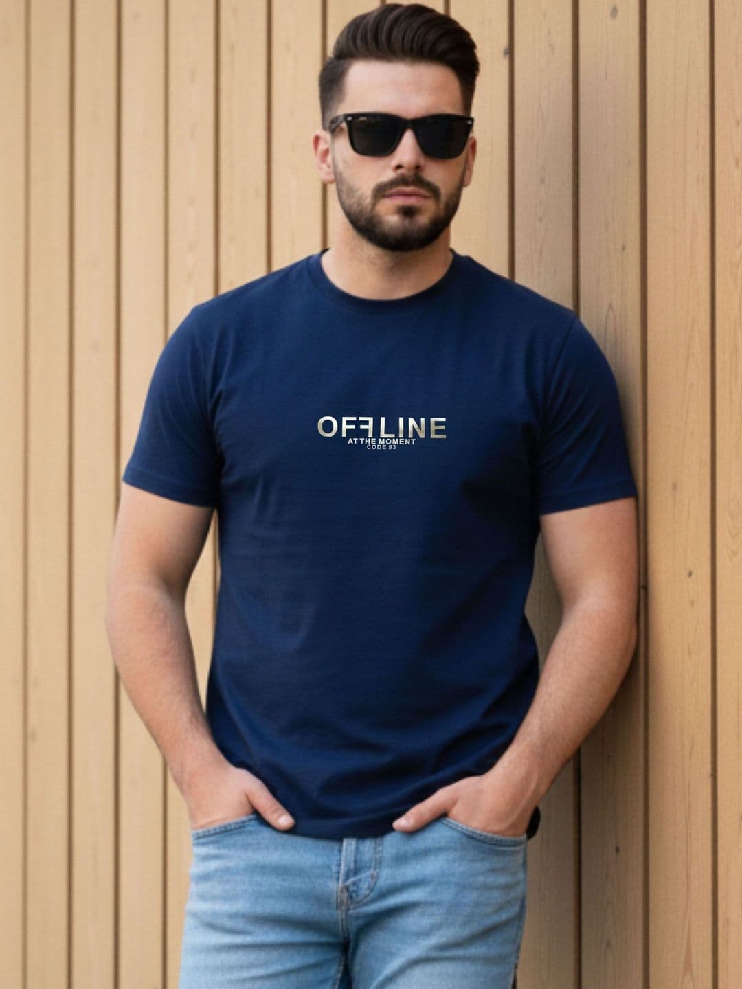 Davno Men Typography Printed T-shirt - view 1