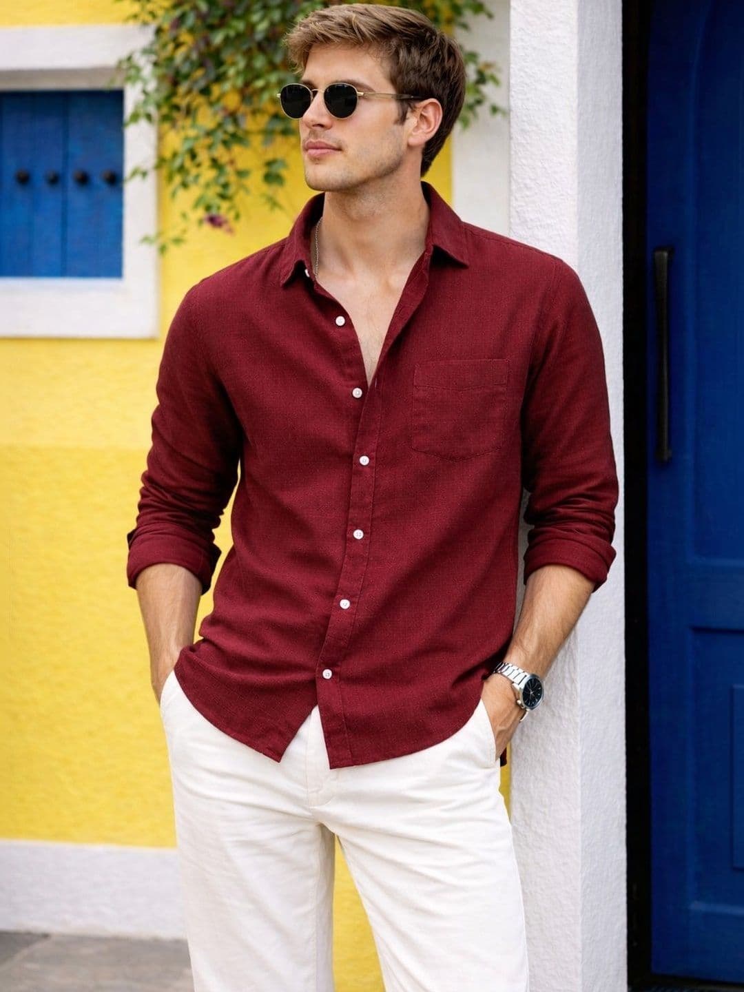 HERE&NOW Men Smart Casual Shirt - view 1