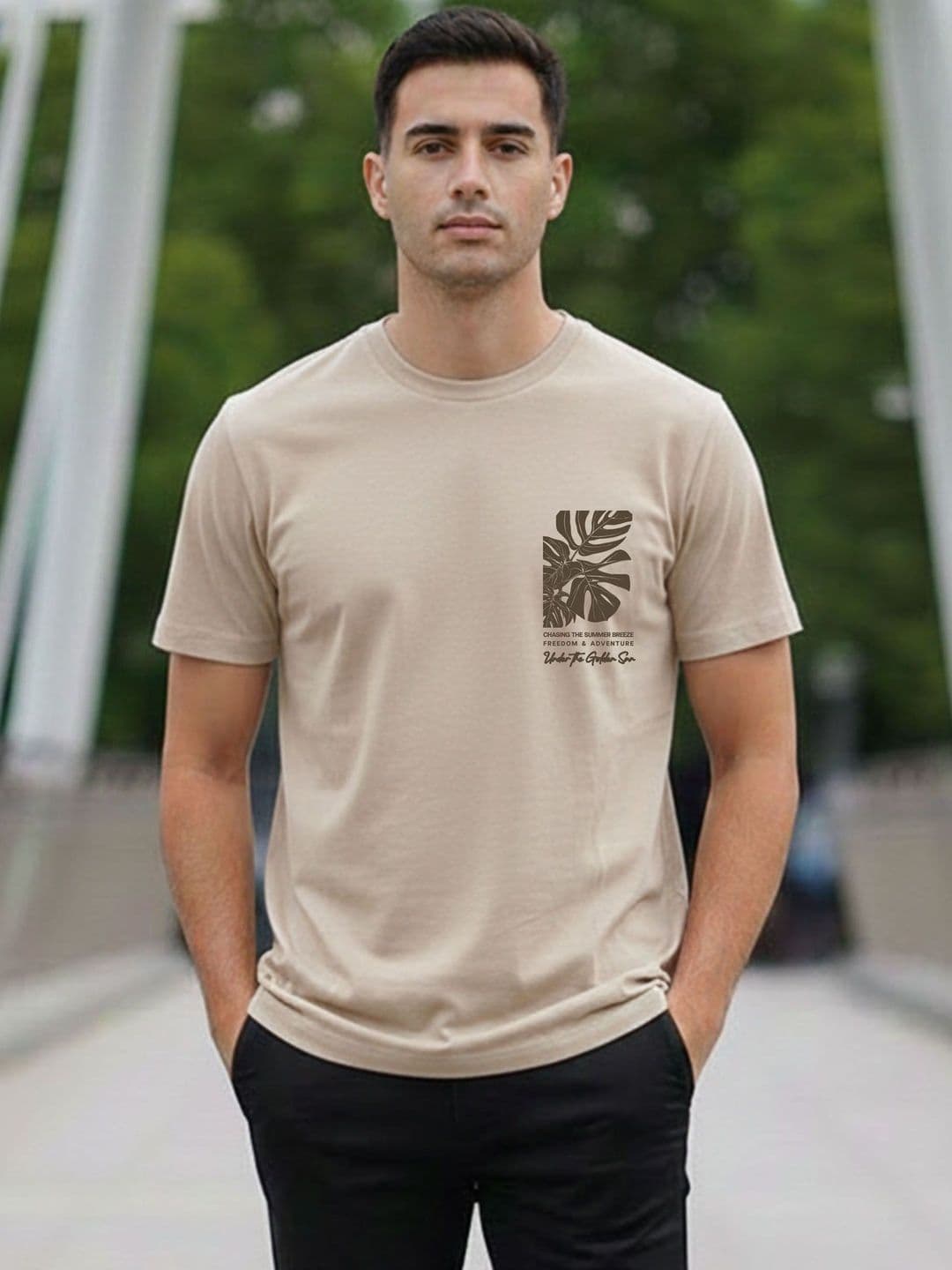 Davno Men Floral Printed T-shirt - view 1