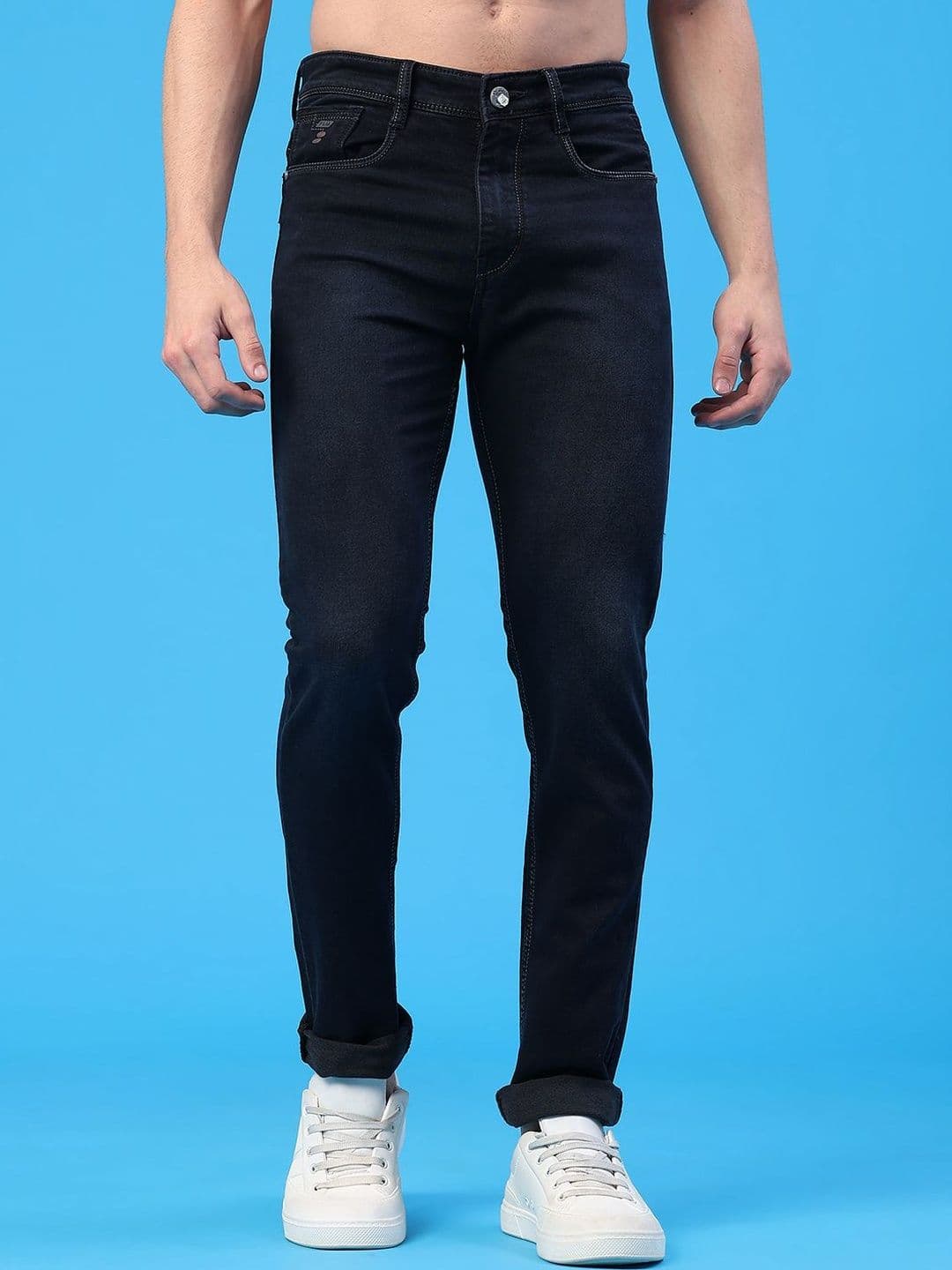 V-Mart Men Regular Fit Mid-Rise Stretchable Jeans - view 1