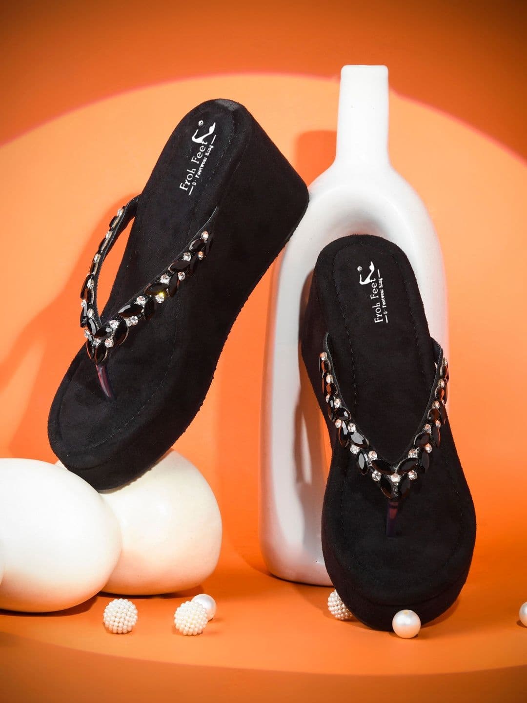 Froh Feet Embellished Wedge Sandals - view 1