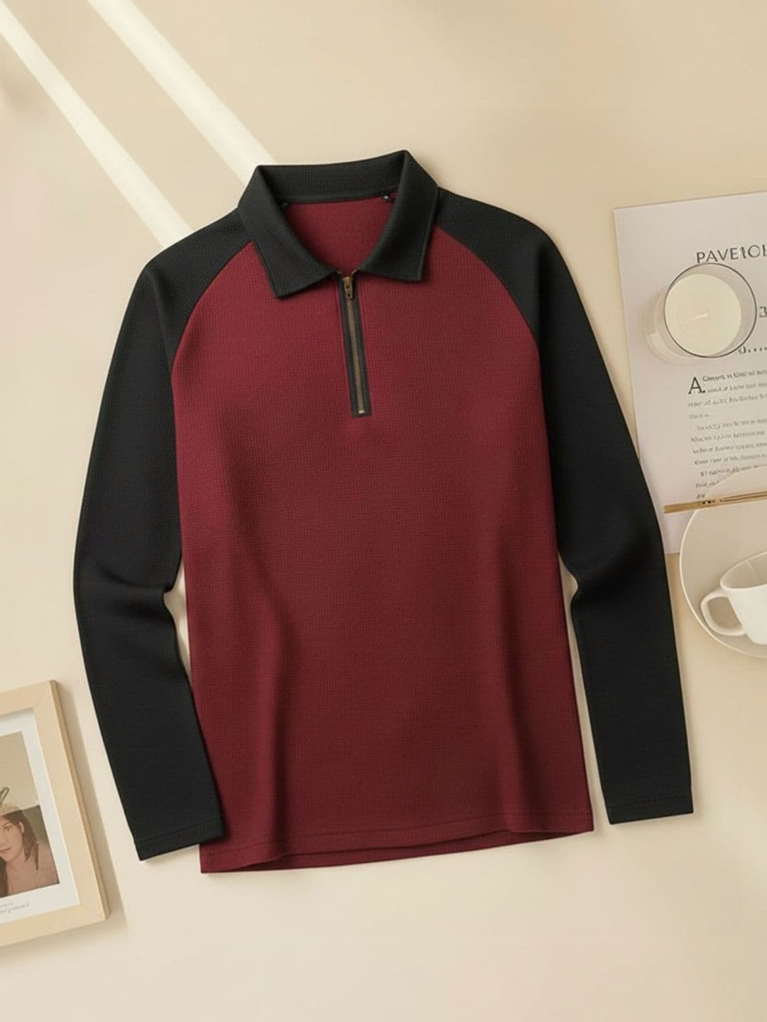 INDICLUB Men Polo Collar T-shirt - view 1