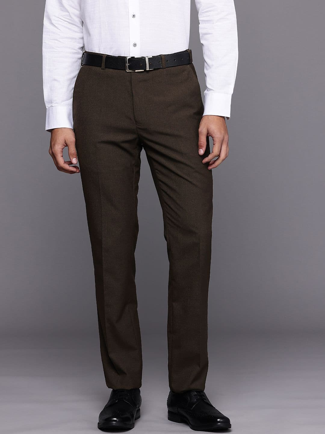 Raymond Men Contemporary Fit Formal Trousers - view 1