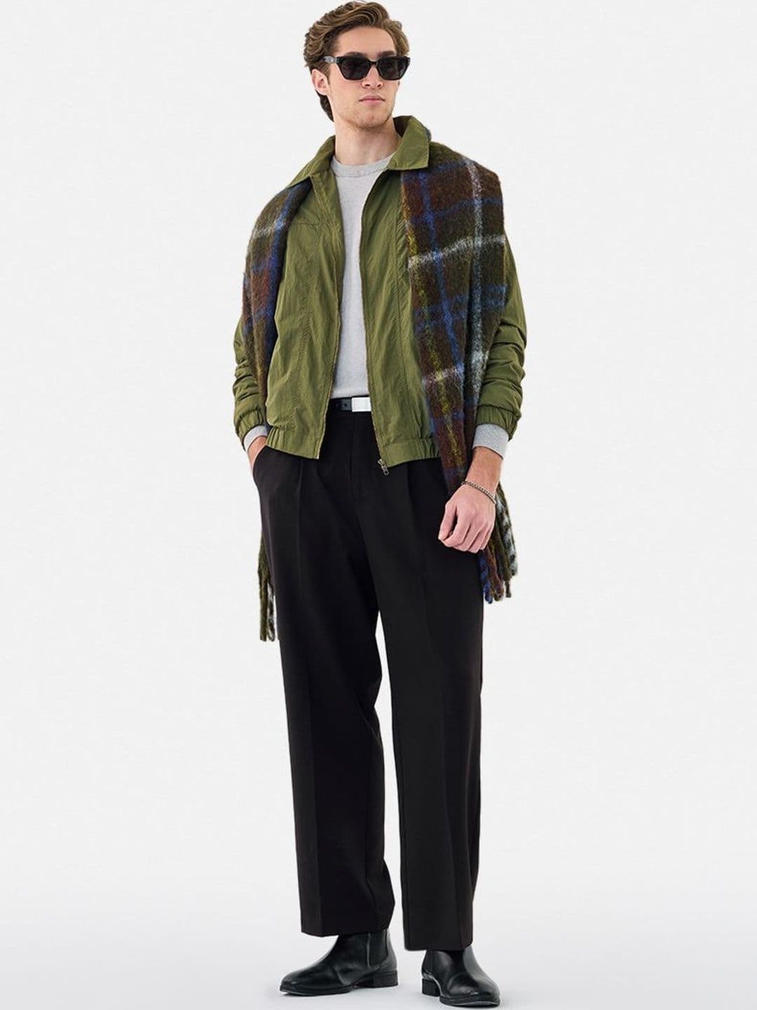 Snitch Green Plain Jacket - view 1