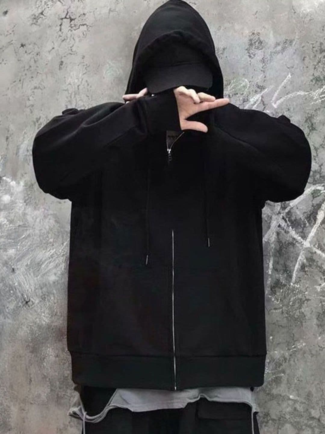 StyleCast Men Hooded Solid Bomber Jacket - view 1