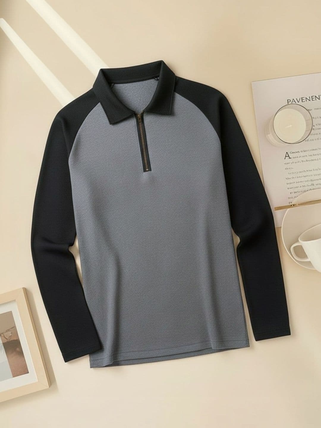 INDICLUB Men Polo Collar T-shirt - view 1