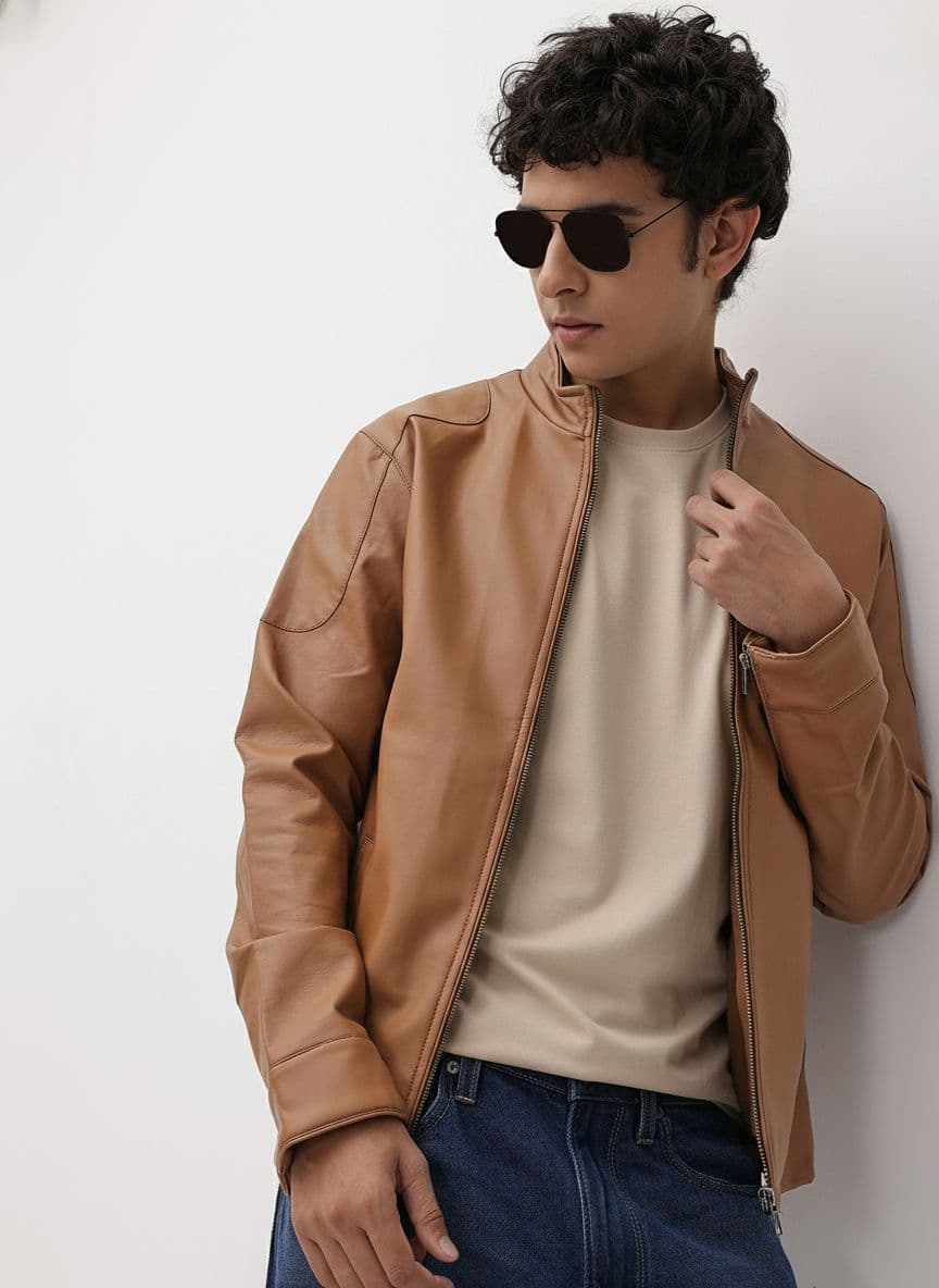 The Roadster Life Co. Faux Leather Trim Tailored Jacket - view 1